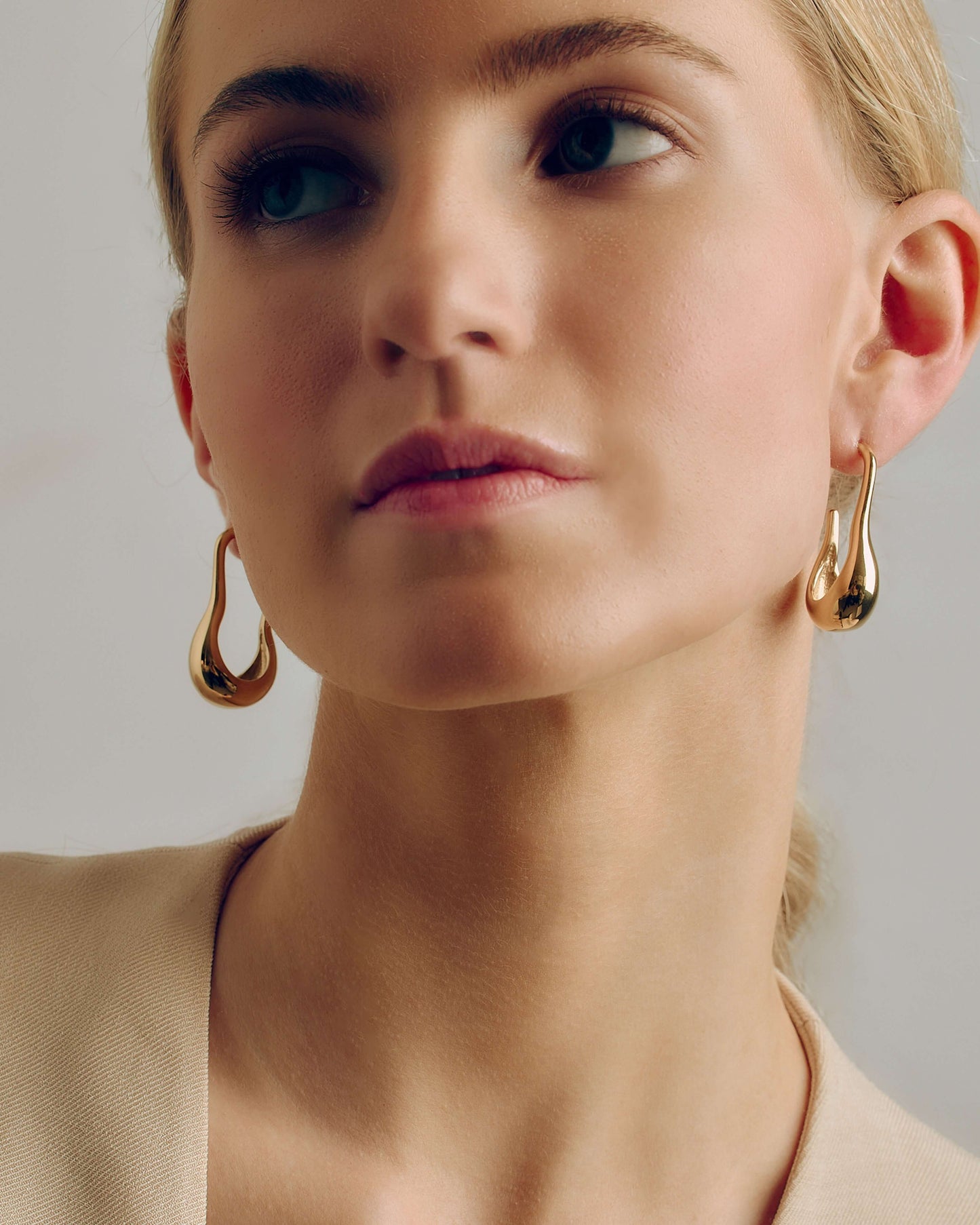 Celia Pear Shaped Hoops