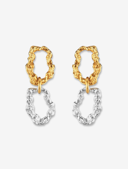 Double Textured Earrings | Sierra Double Earrings | RRule