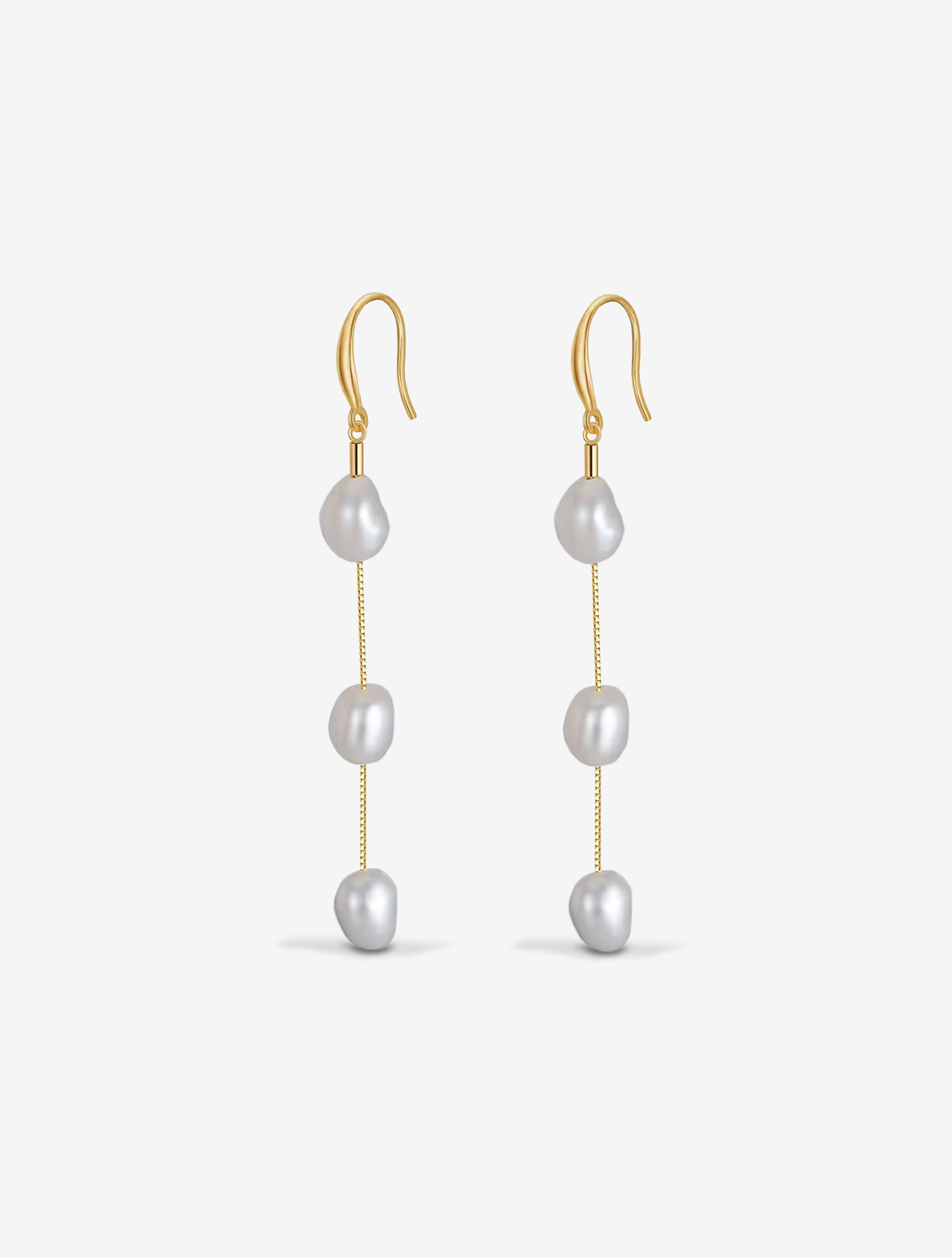 Trio Pearl Drop Earrings | Trio Drop Earrings | RRule