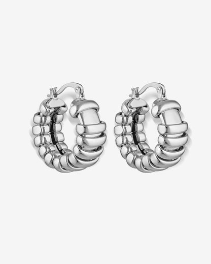 Capri Textured Hoops