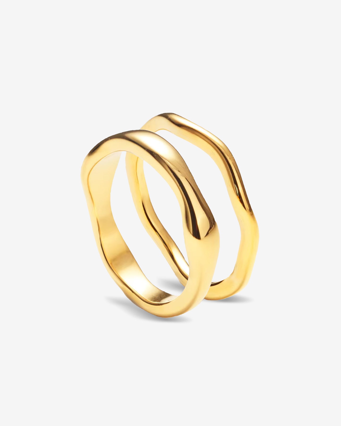 Wavy Pair Rings