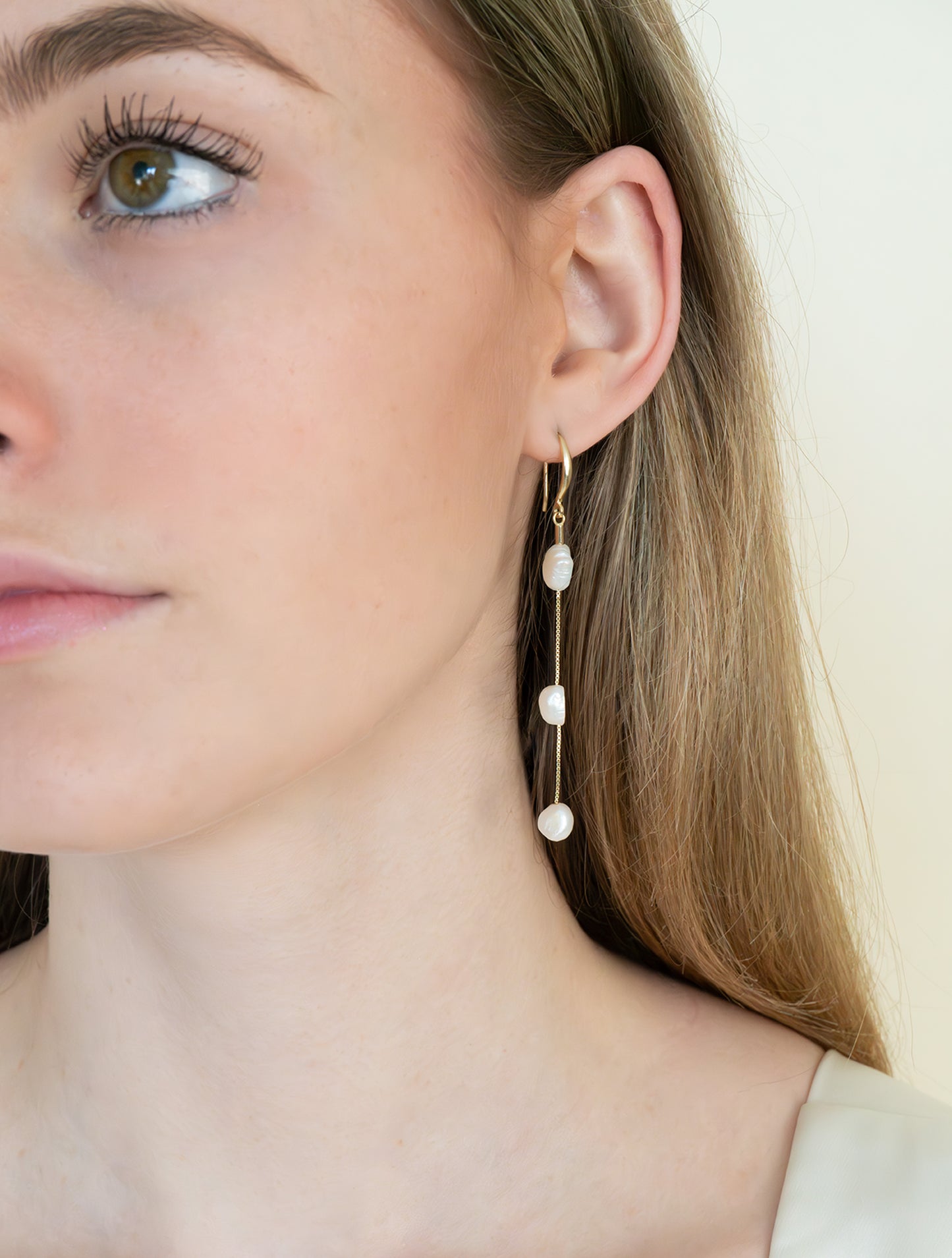 Trio Pearl Drop Earrings | Trio Drop Earrings | RRule