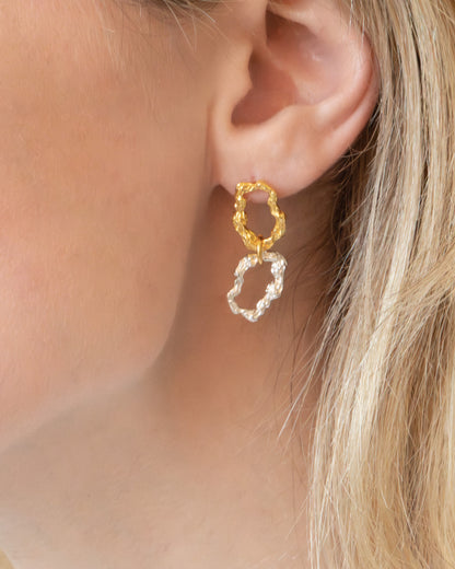 Double Textured Earrings | Sierra Double Earrings | RRule