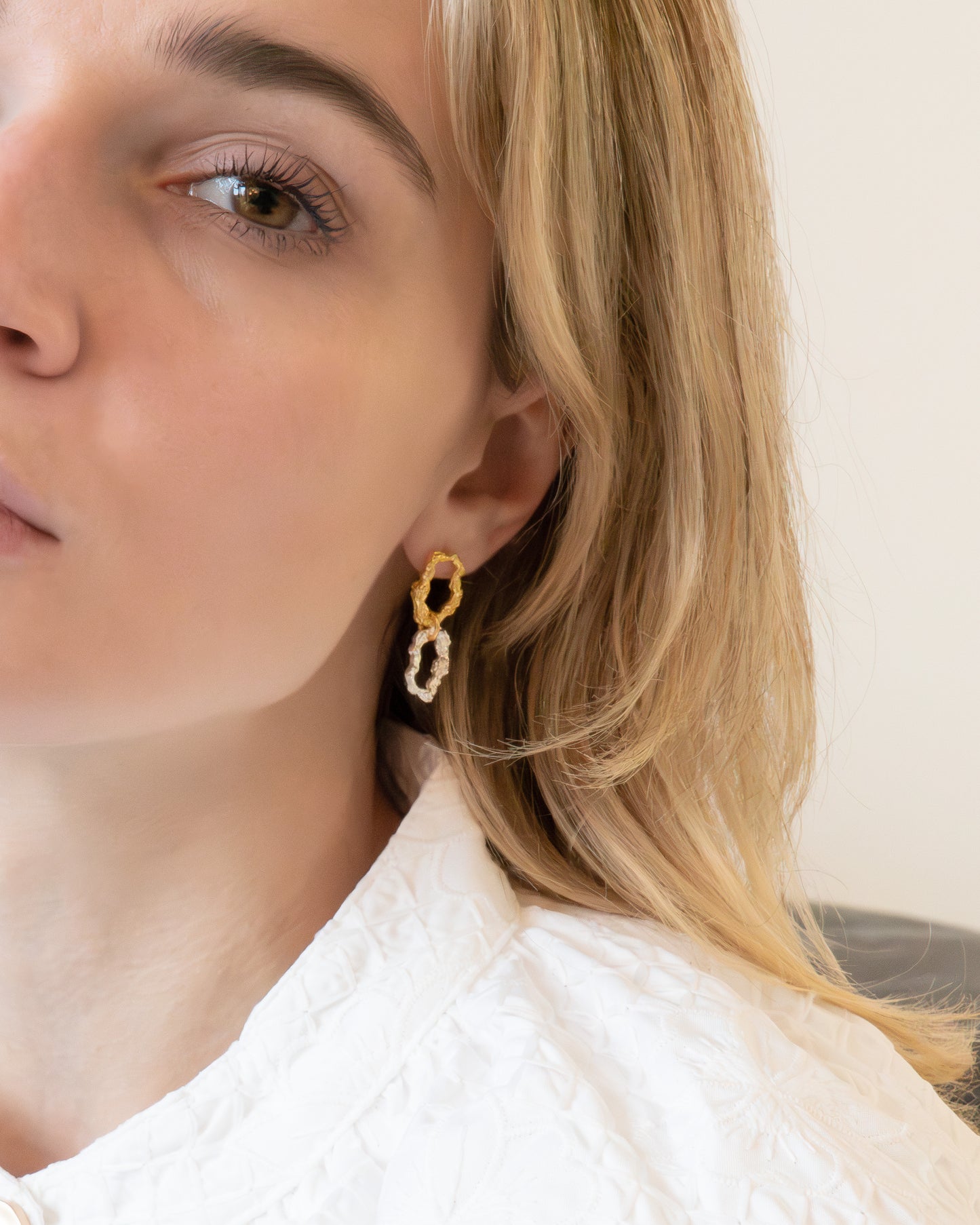 Double Textured Earrings | Sierra Double Earrings | RRule