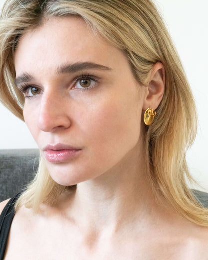 Bean Stud Earrings