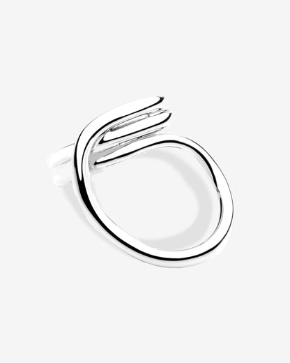 Geometric Spiral Ring